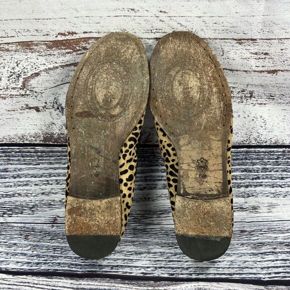 Lucchese Spirit Leopard Print Hair Flats Loafers Moccasins, Women’s Size 7.5 - Picture 7 of 8
